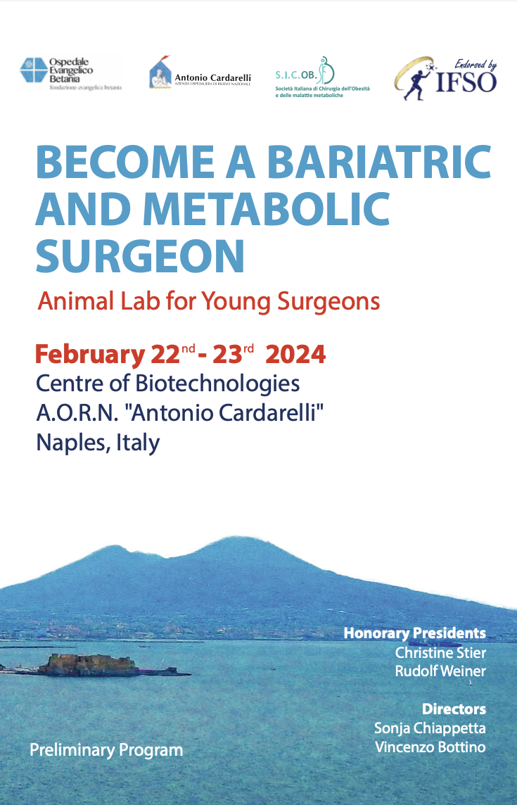 Become a bariatric and metabolic surgeon: congresso il 22 e 23 febbraio 2024